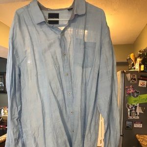 Tommy Bahama Linen Shirt grayish blue